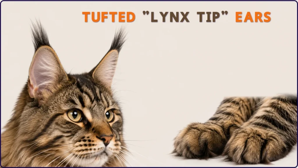 Maine Coon Coat Colors, Ear Tufts, and Distinctive Physical Features