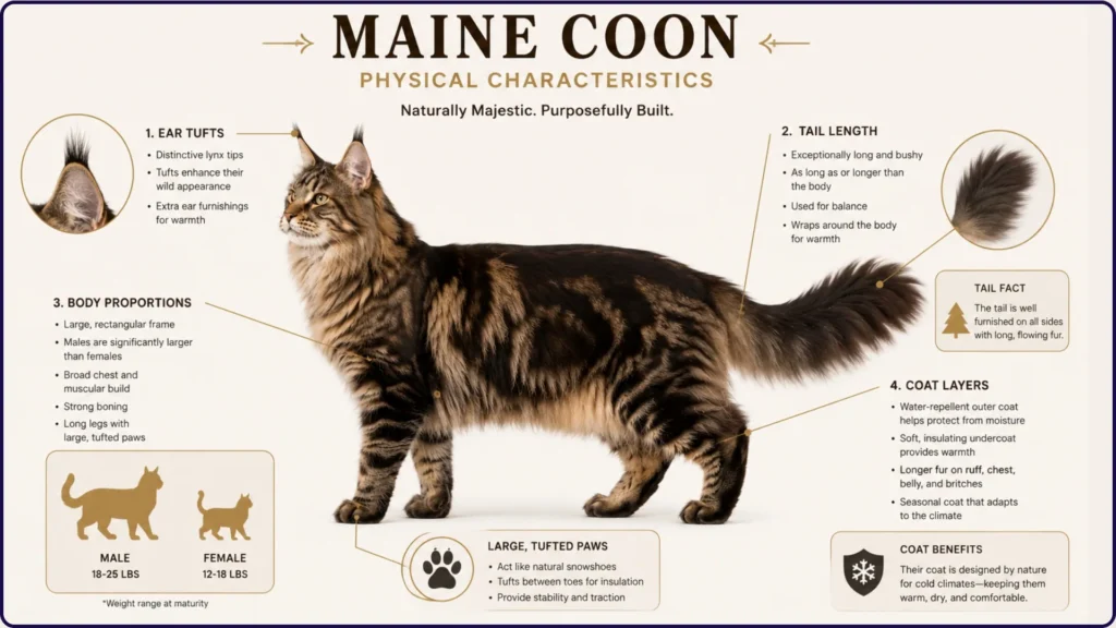 Physical Characteristics What Does a Maine Coon Look Like