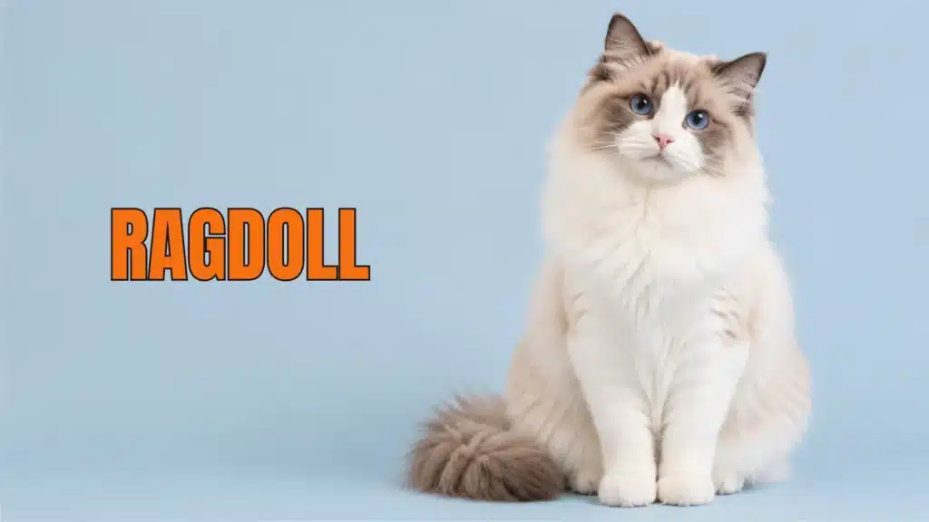 Ragdoll breed cat