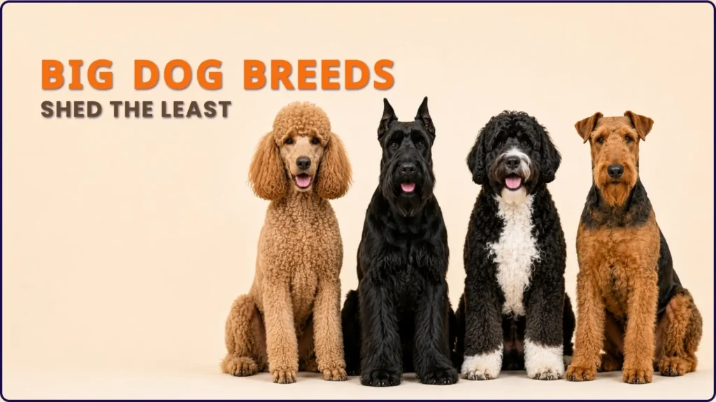 What Big Dog Breeds Shed the Least