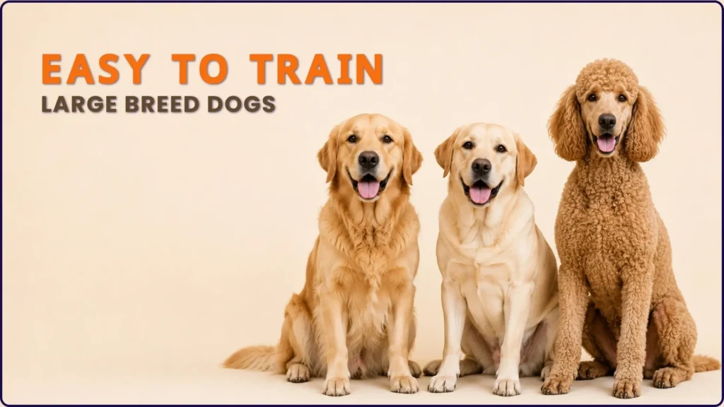 Which Large Dog Breeds Are Easiest to Train for First-Time Owners