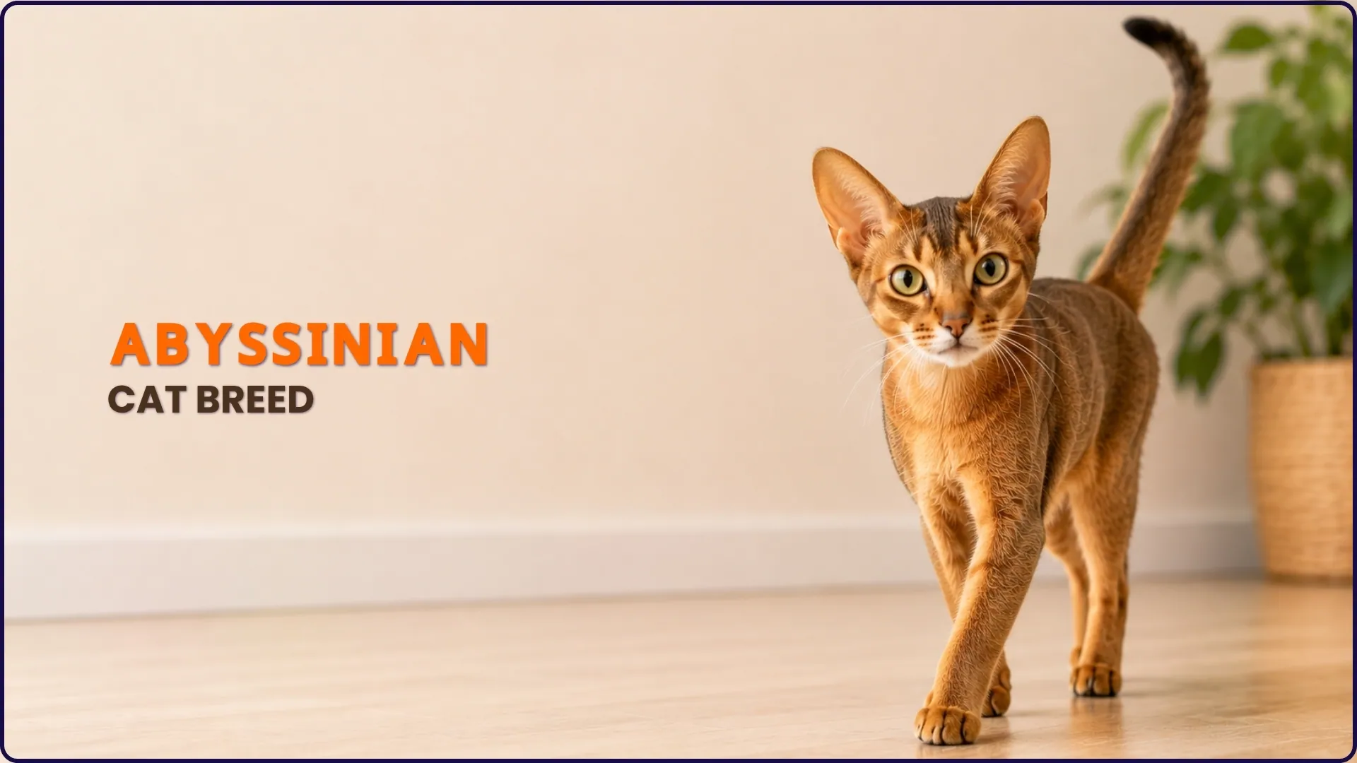 Abyssinian cat breed