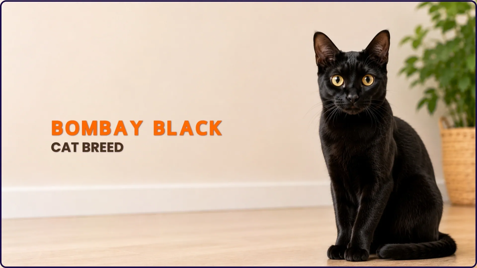Bombay Black Cat Breed