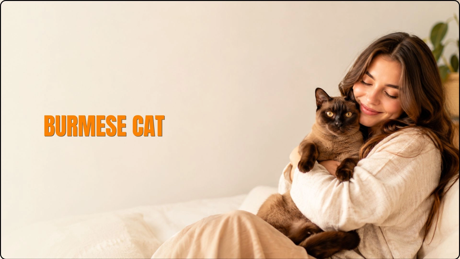 Affectionate Burmese cat Breed