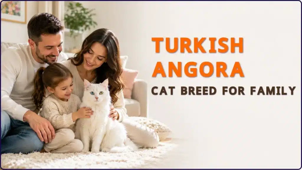 Turkish Angora cat breed for family
